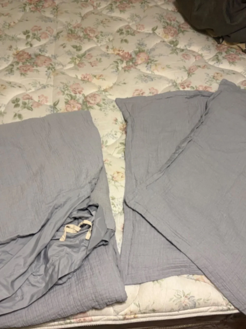 BHG Crinkled Gauze Duvet Cover w/Shams